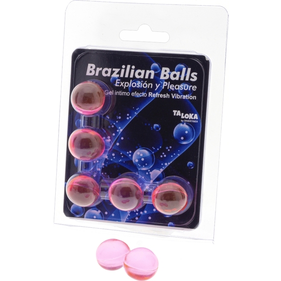 Brazilian Balls Explosion Of Aromas Exciting Gel With Refresh Vibration Effect