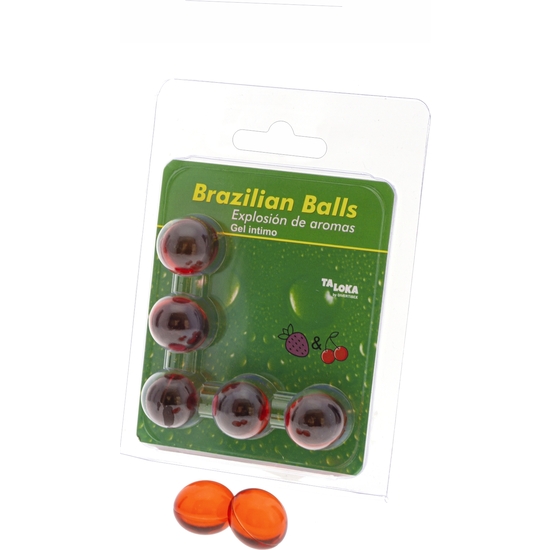 Brazilian Balls Explosion Of Aromas Intimate Gel - Strawberry And Cherry
