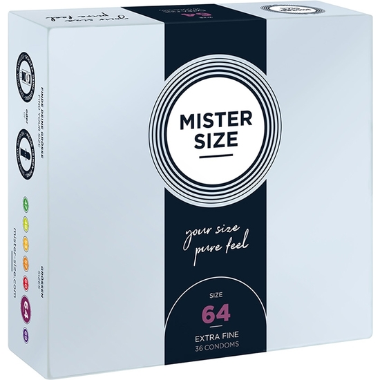 MISTER SIZE 64MM - PACK OF 36 CONDOMS MISTER SIZE