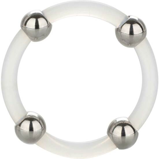 Silicone Ring With Steel Beads - Size L