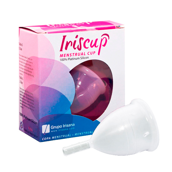 IRISCUP LARGE TRANSPARENT MESTRUAL CUP IRISCUP