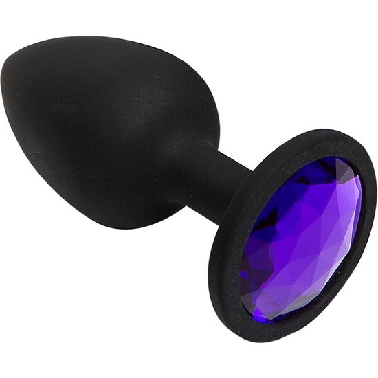 Booty Bling - Small - Purple - Silicone Plug