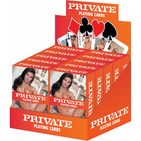 PRIVATE PLAYING CARDS DISPLAY 10 UNITS PRIVATE