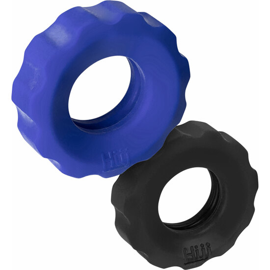 Kit Rings Cog 2 Size Cockrings - Blue