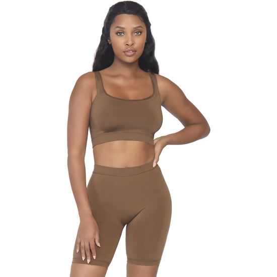Opaque Set With Cycling Pants