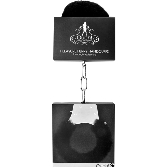 OUCH PLEASURE HANDCUFFS WITH BLACK PLUSH