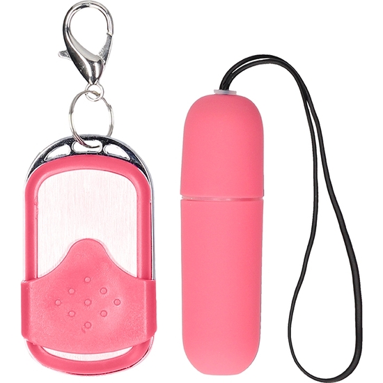 VIBRATING BULLET REMOTE CONTROL 10 FUNCTIONS PINK