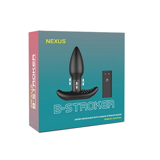 B-STROKER UNISEX REMOTE CONTROL MASSAGER WITH EXCLUSIVE RIMMING BEA