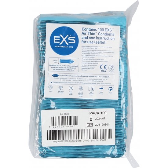 EXS AIR THIN CONDOMS - 100 PACK