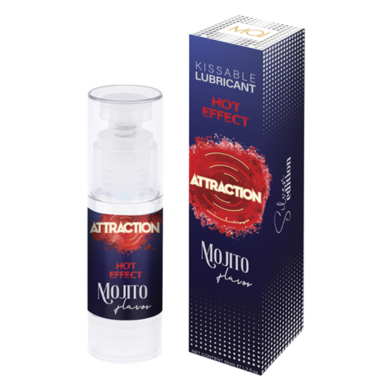 Attraction Lubricant Heat Effect Mojito Flavor 50 Ml