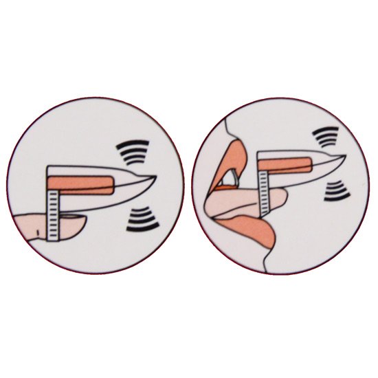 SKIN COLORED VIBRATING TONGUE RING