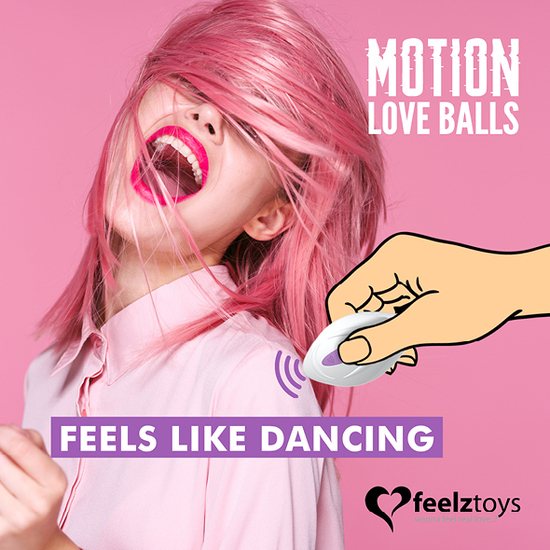 FEELZTOYS - LOVE BALLS WITH TWISTY REMOTE CONTROL MOVEMENT