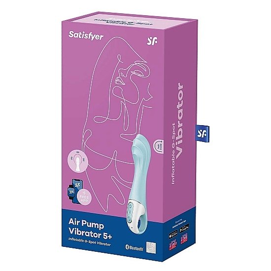 SATISFYER AIR PUMP VIBRATOR 5 CONNECT APP INFLATABLE