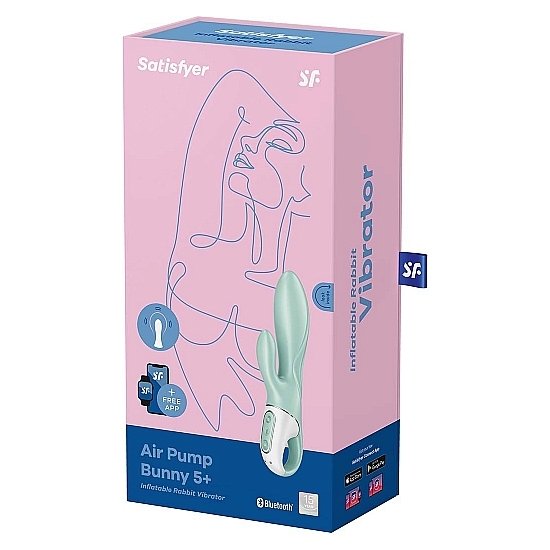 SATISFYER AIR PUMP BUNNY 5 CONNECT APP INFLATABLE VIBRATOR