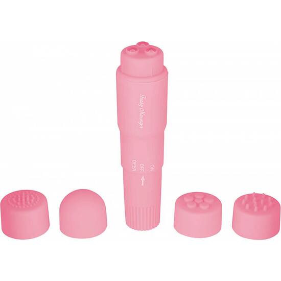 Stimulator With Interchangeable Pink Heads