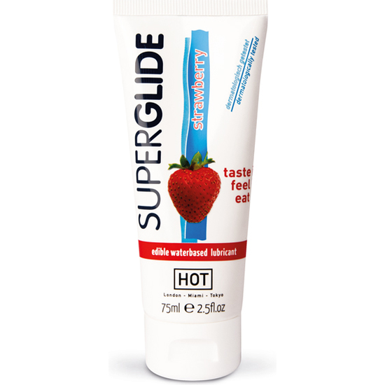 HOT SUPERGLIDE EDIBLE LUBRICANT STRAWBERRY