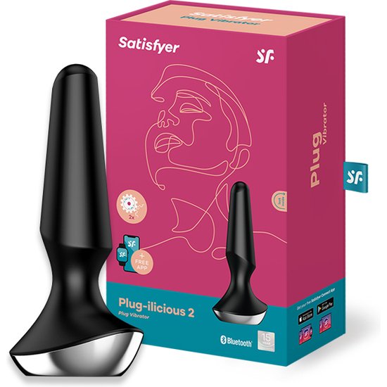 SATISFYER PLUG-ILICIOUS 2 BLACK