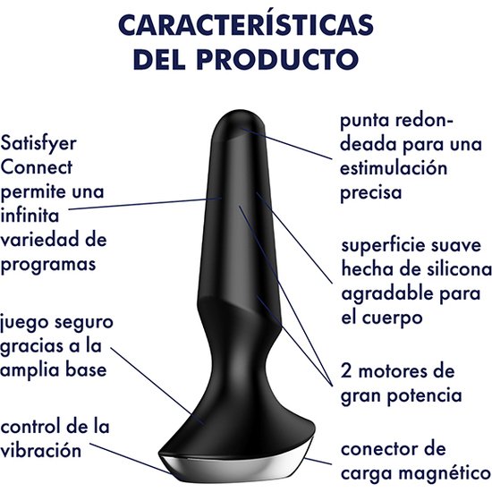 SATISFYER PLUG-ILICIOUS 2 BLACK