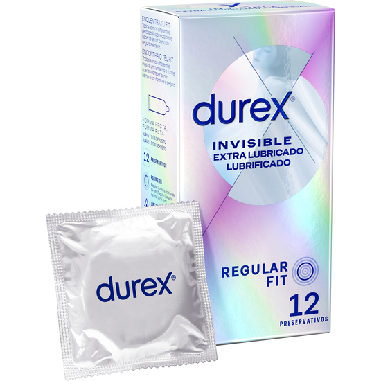 DUREX EXTRA THIN INVISIBLE EXTRA LUBRICATED 12 pcs
