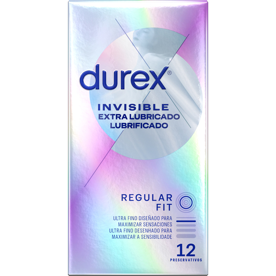 DUREX EXTRA THIN INVISIBLE EXTRA LUBRICATED 12 pcs