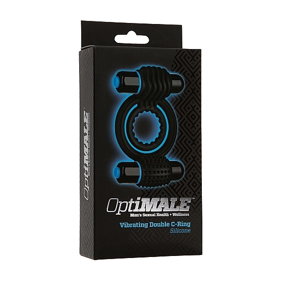 OPTIMALE DOUBLE BLACK cockring