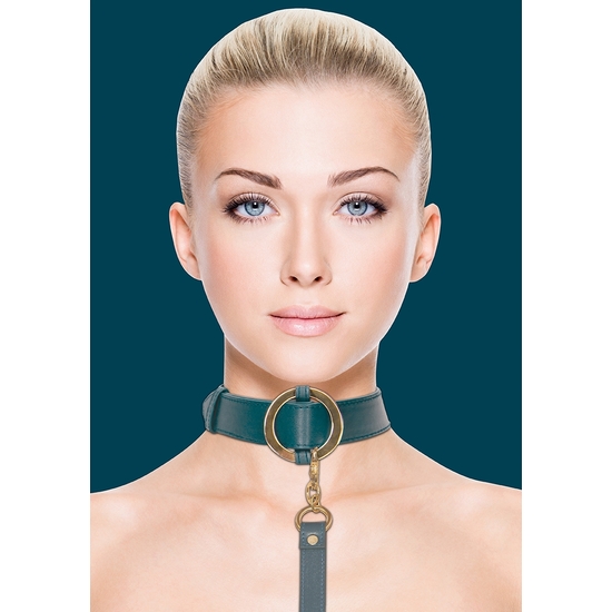 OUCH HALO - NECKLACE WITH LEASH - GREEN