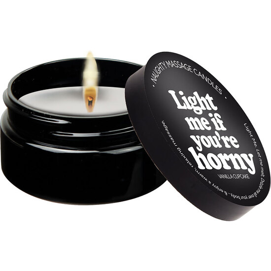 MINI MASSAGE CANDLE 56 GR LIGHT ME IF YOU ARE HORNY