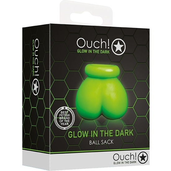 OUCH! - SOCK FOR TESTICLES - GLOW IN THE DARK