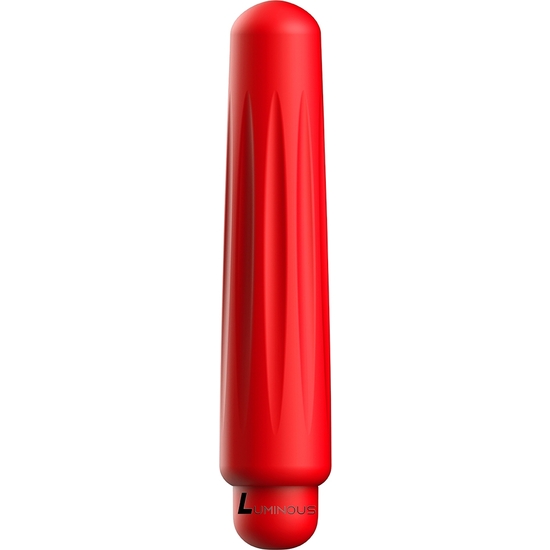 Delia - Vibrating Bullet - Abs Bullet With Silicone Sleeve - 10-speed - Red