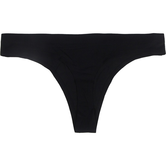 HIGH QUALITY BLACK SOLID COLOR THONG