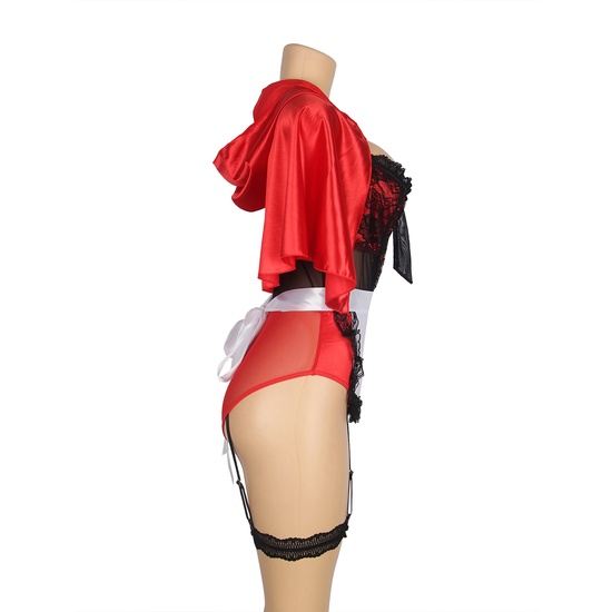 HALLOWEEN CHRISTMAS ADULT LITTLE RED RIDING RIDING COSTUME COSPLAY