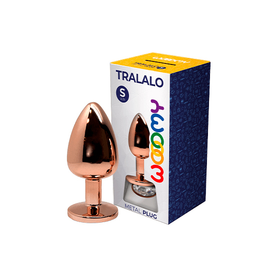 WOOOMY TRALALO ROSE GOLD METAL PLUG SIZE S - WHITE COLOR