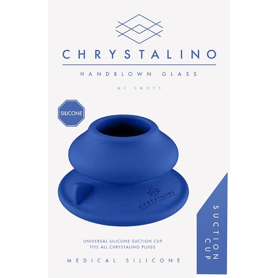 CHRYSTALINO - SILICONE SUCTION CUP - BLUE