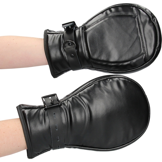 OUCH PUPPY PLAY - NEOPRENE DOG MITTS - BLACK