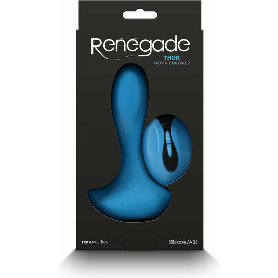 RENEGADE THOR - PROSTATE MASSAGER WITH REMOTE CONTROL - BLUE
