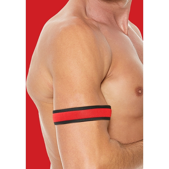 Ouch Puppy Play - Neoprene Armbands - Red