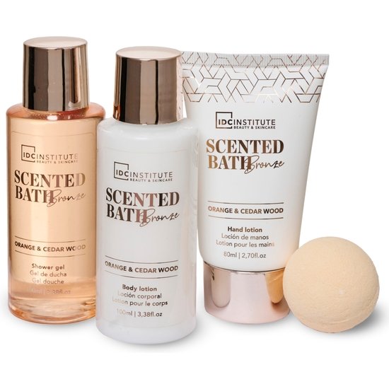 SCENTED BRONZE COSMETICS GIFT SET 4 PIECES