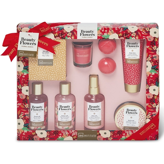 SCENTED FLOWERS COSMETIC GIFT BOX 9 PIECES