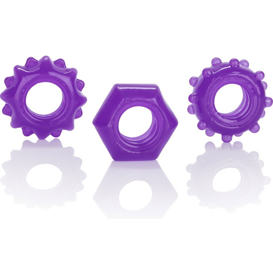 Kit Of Three Reversible Rings Purple