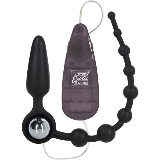 Booty Call Booty Double Dare Anal Balls Silicone Black