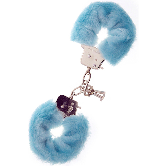 Dream Toys Blue Plush Handcuffs