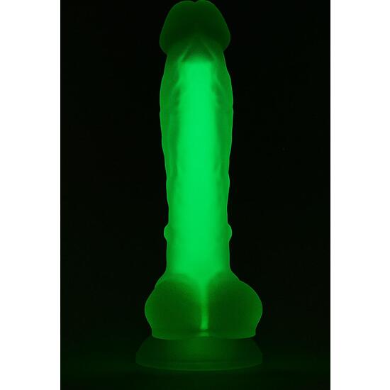 Buy Radiant Soft Silicone - 17.5cm Green Shining Penis