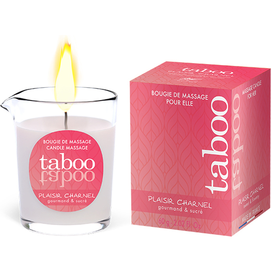 TABOO MASSAGE CANDLE FOR HER PLAISIR CHARNEL AROMA FLOWER OF COCOA RUF