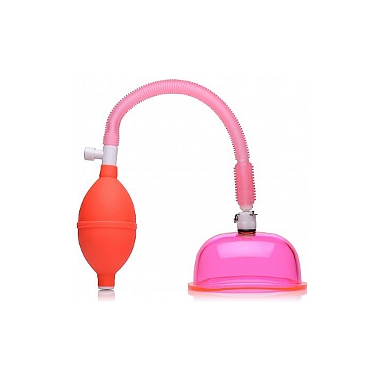 Suction Pump With Large Cup - Pink