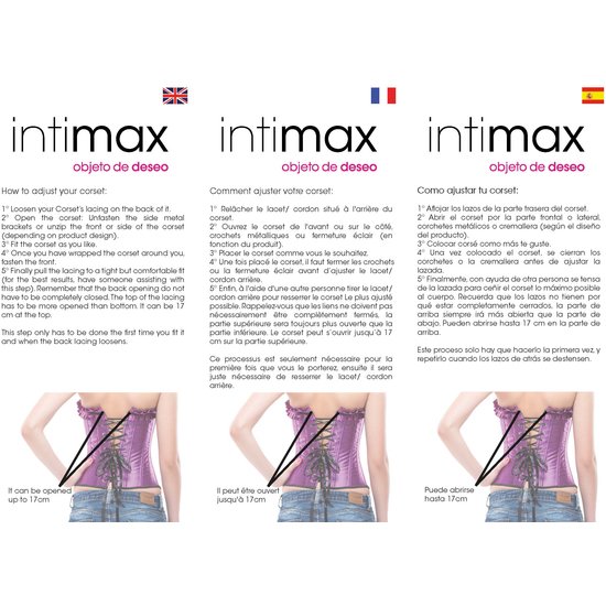 INTIMAX CORSET ALEXIS PINK