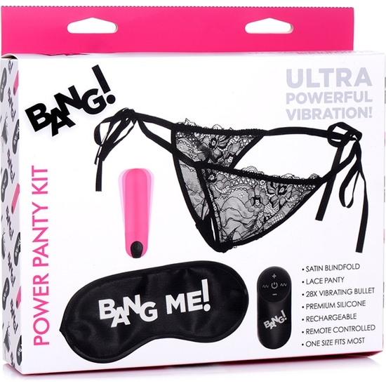 PLUS BALE LACE PANTIES WITH REMOTE CONTROL - PINK