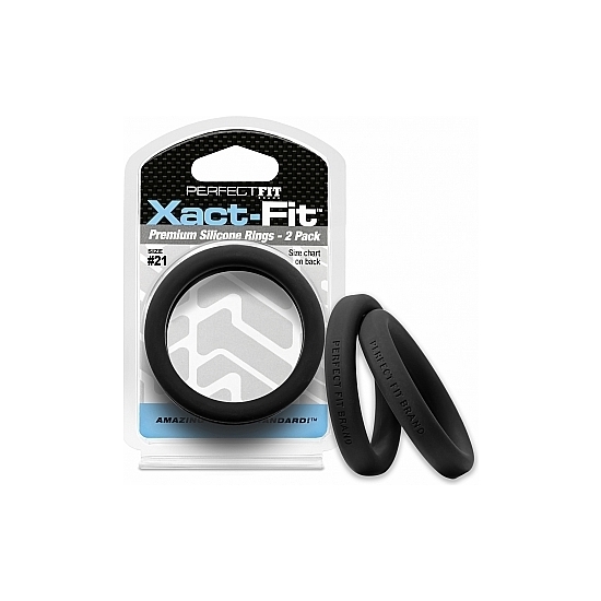Xact-fit Pack Of 2 Silicone Rings 20cm - Black