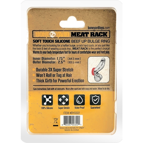 MEAT RACK COCK RING - RED