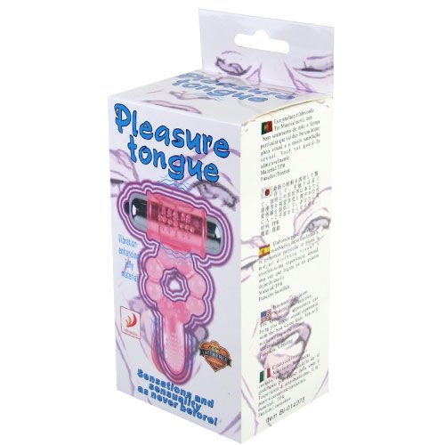 Baile - Silicone Ring 10 Tongue Rhythms With Pink Vibration BAILE - SILICONE RING 10 TONGUE RHYTHMS WITH PINK VIBRATION