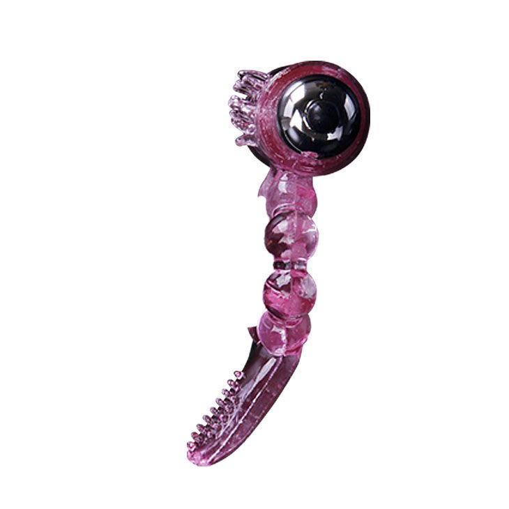 Baile - Silicone Ring 10 Tongue Rhythms With Pink Vibration BAILE - SILICONE RING 10 TONGUE RHYTHMS WITH PINK VIBRATION